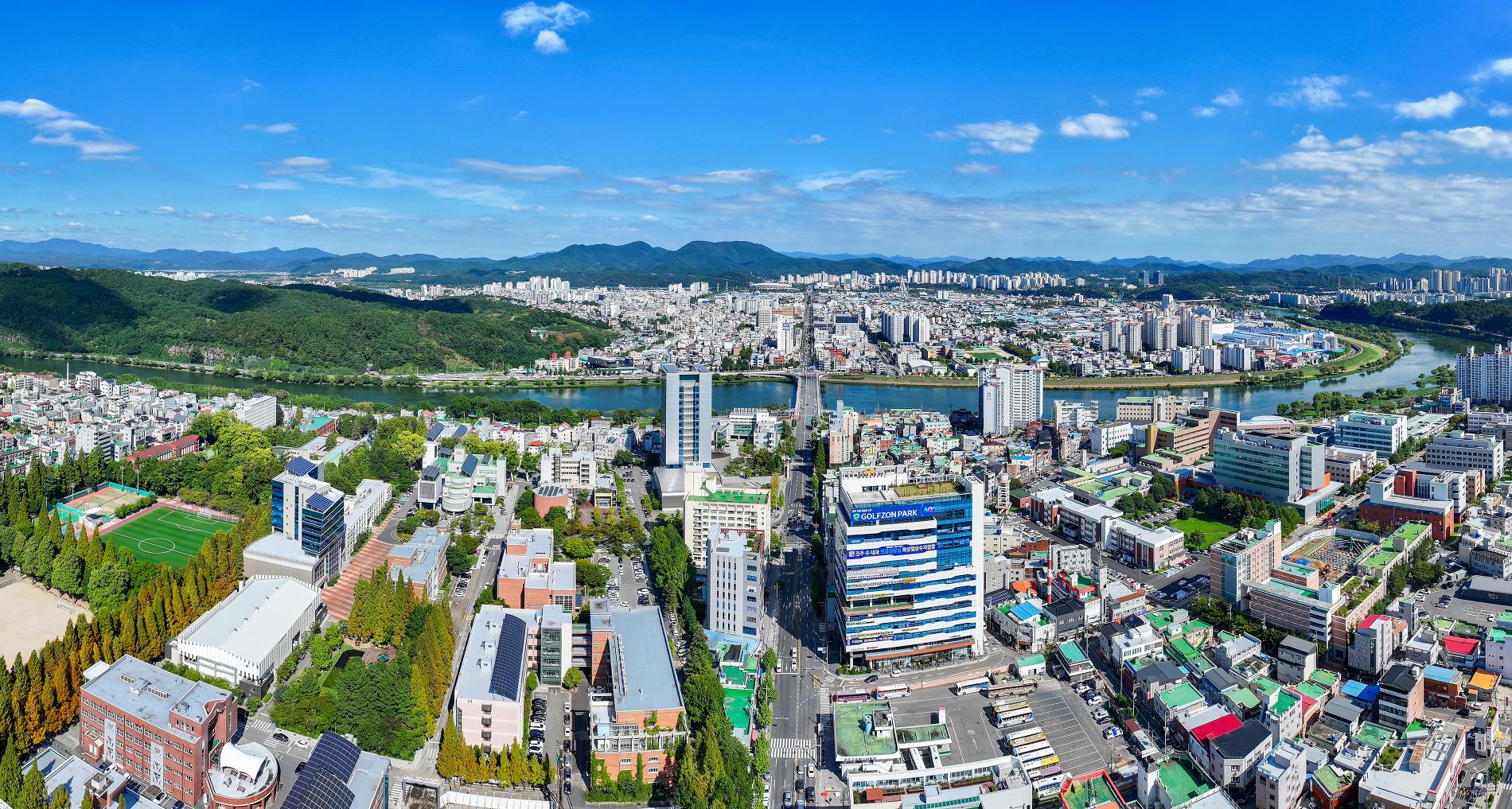 칠암캠퍼스 드론 촬영